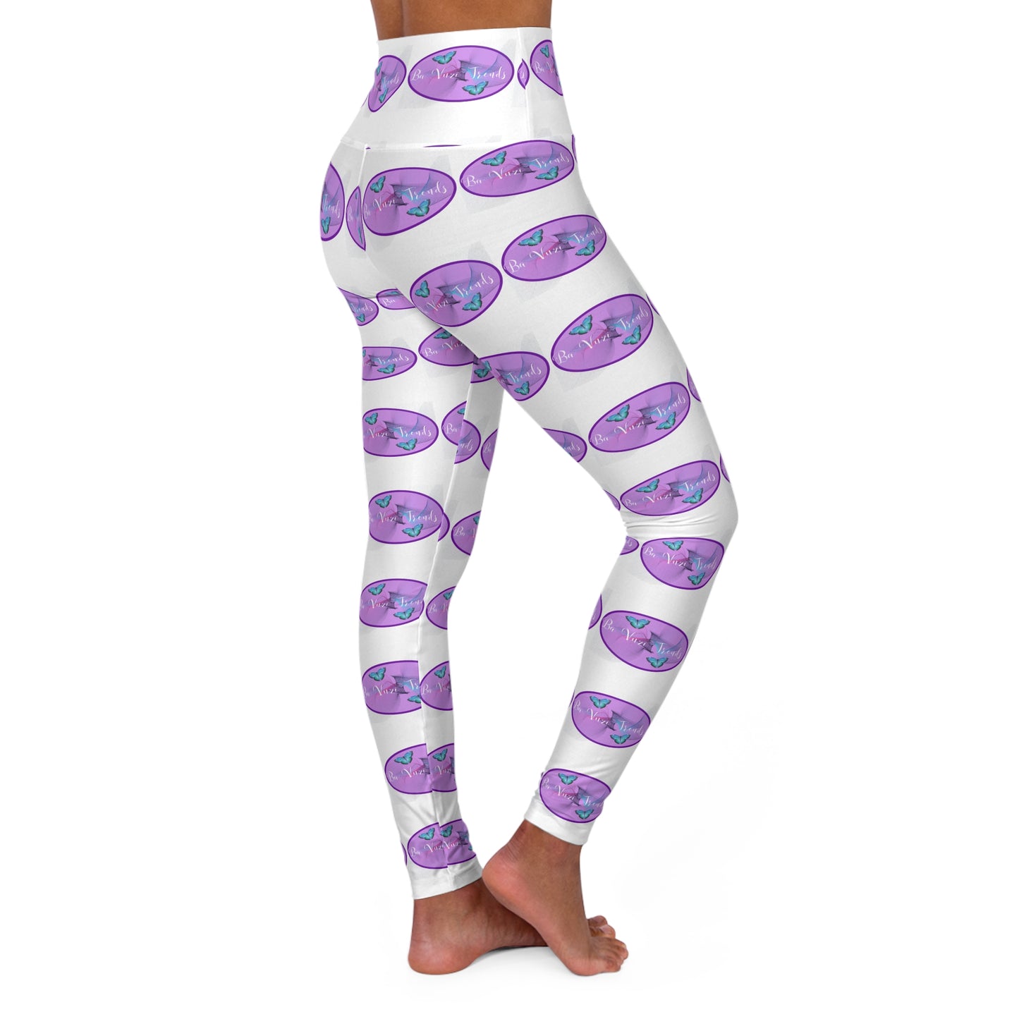 BVT Oval High-Waisted Yoga Leggings – All-Over Print