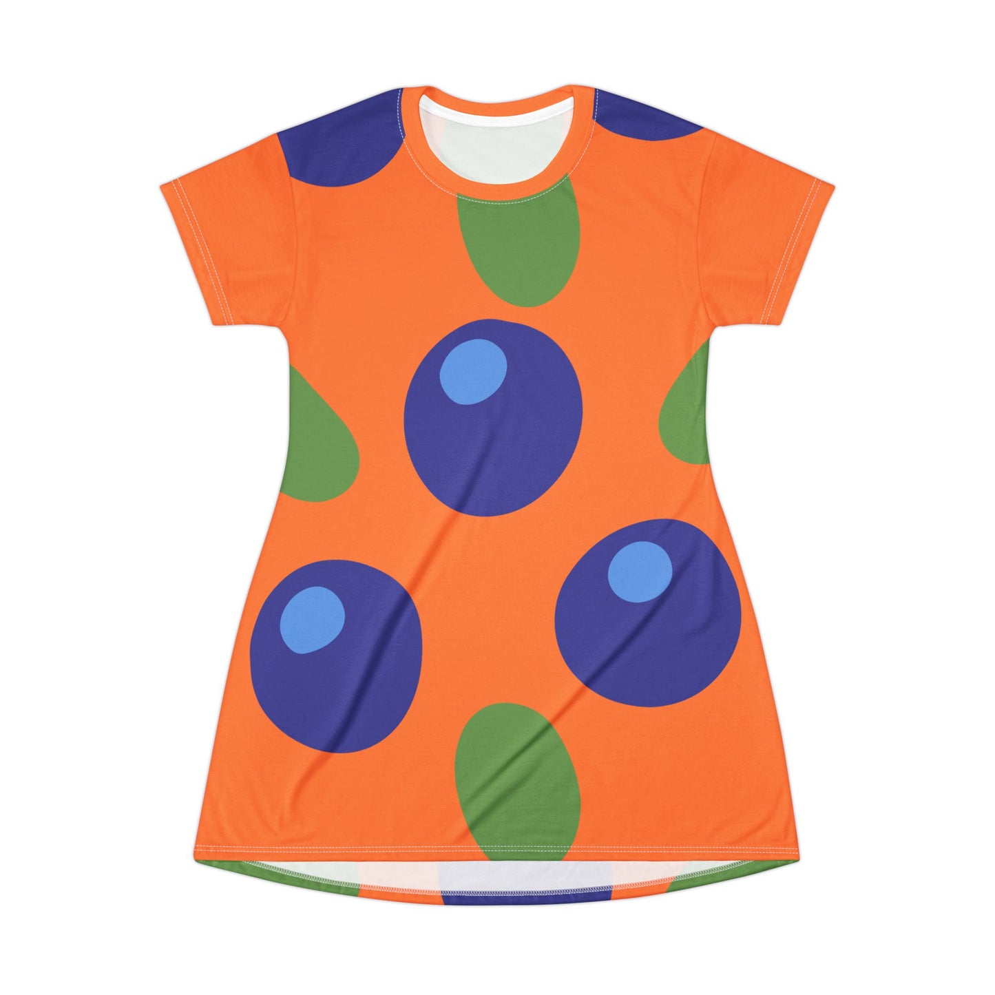 T-Shirt Dress Vibrant Orange Berry