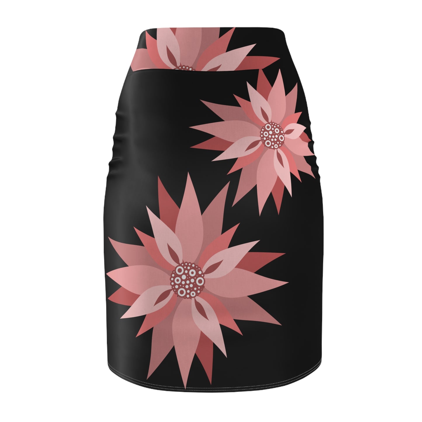 Floral Women's Pencil Skirt Bl