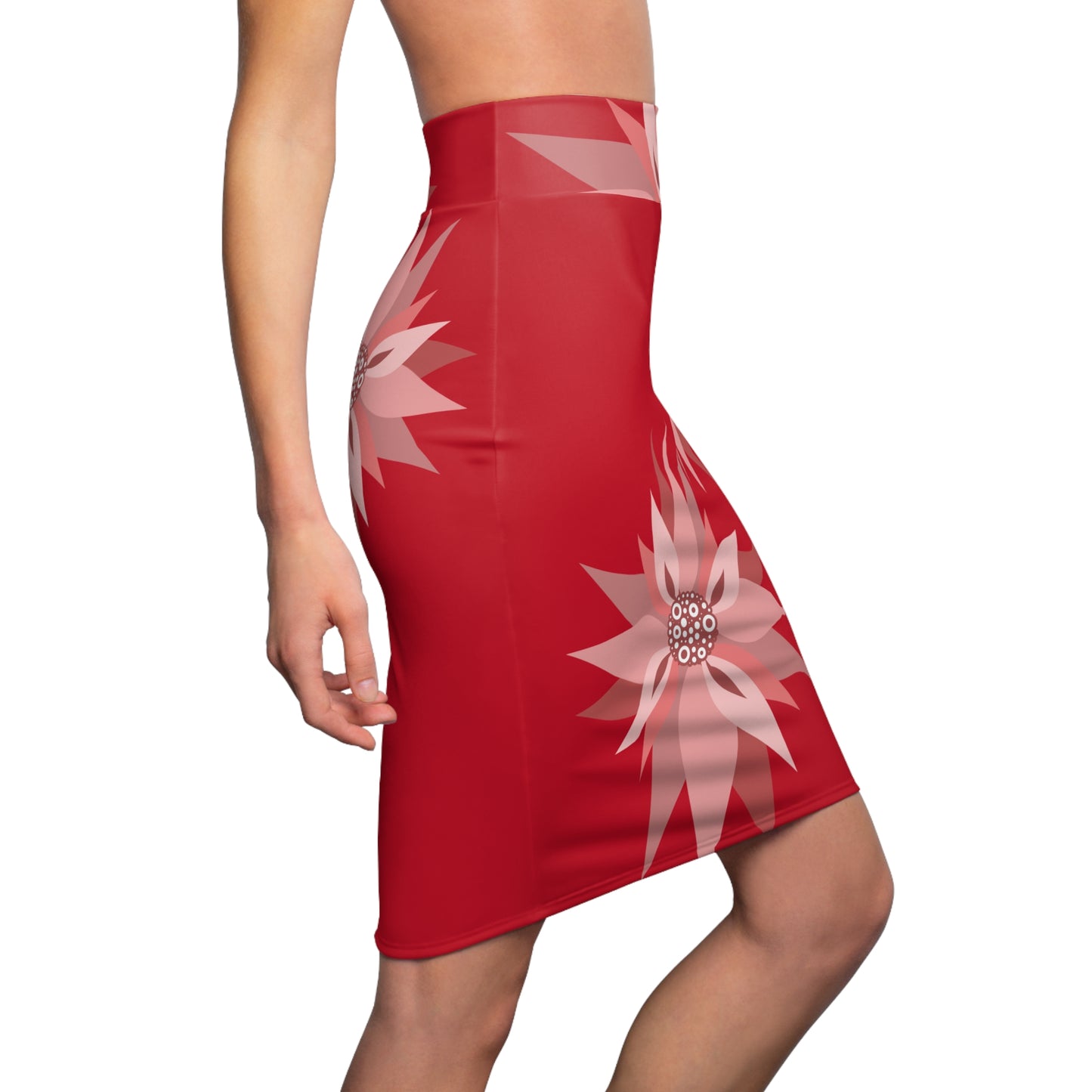 Floral Women's Pencil Skirt R