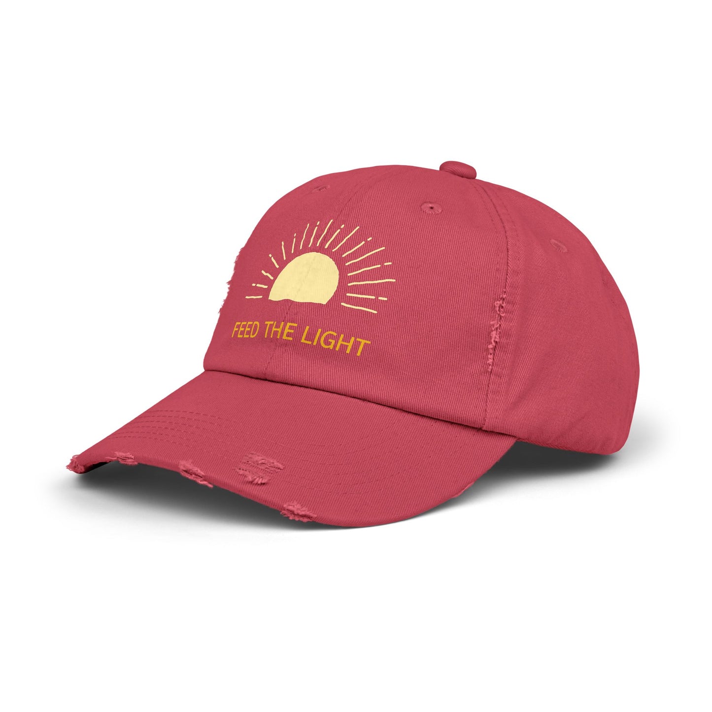 Feed The Light Unisex Distressed Cap