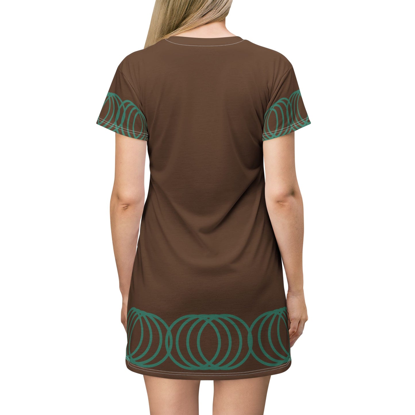 T-Shirt Dress Bohemian Brown