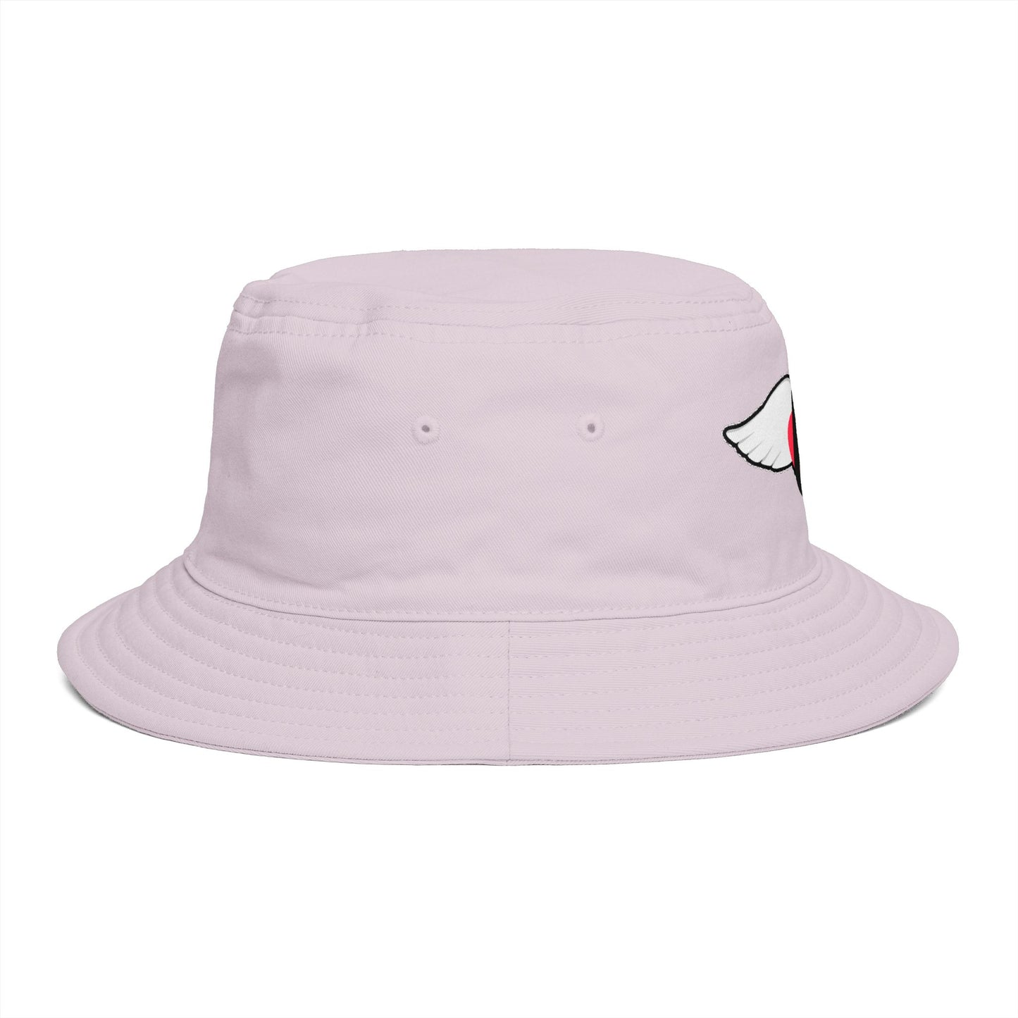 Embrace You Logo Bucket Hat — Cute Retro Winged Heart Sun Hat