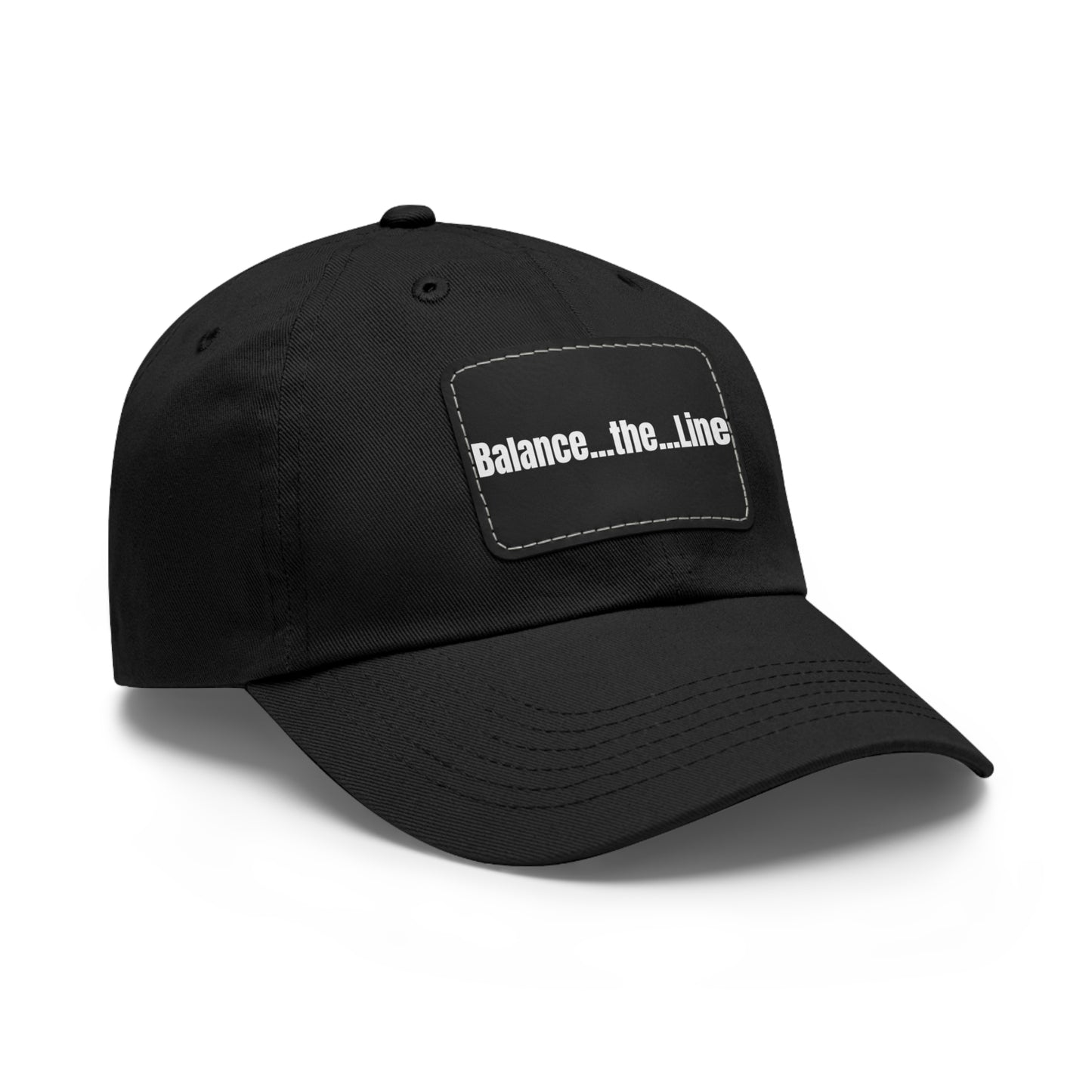 Balance the Line Dad Hat Leather Patch (RB)
