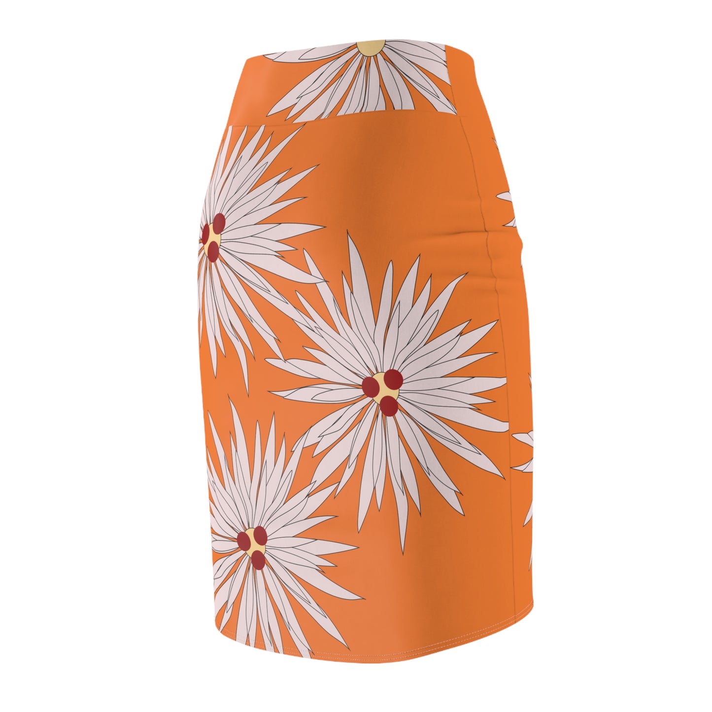 Floral Print Women's Pencil Skirt O