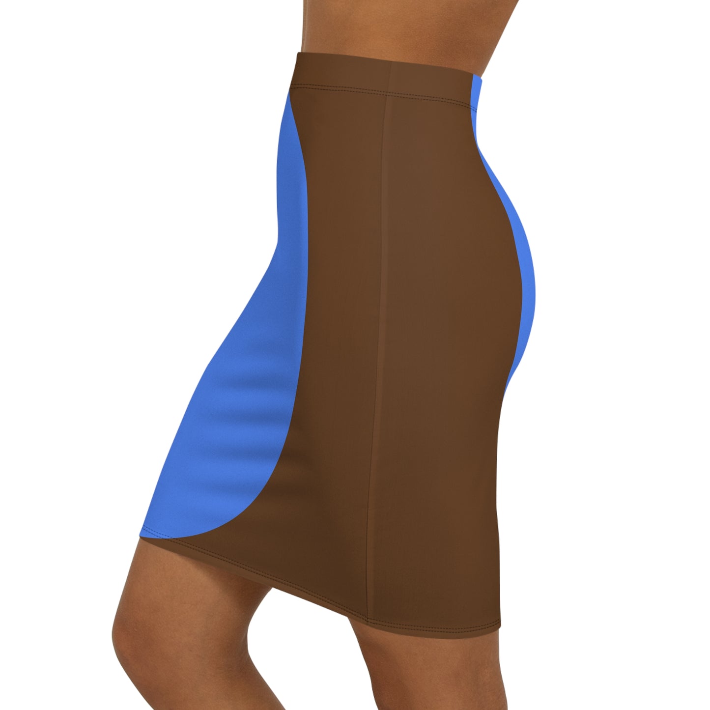 Chic Women's Mid-Waist Pencil Skirt BrB