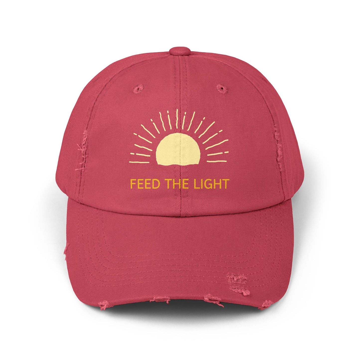 Feed The Light Unisex Distressed Cap