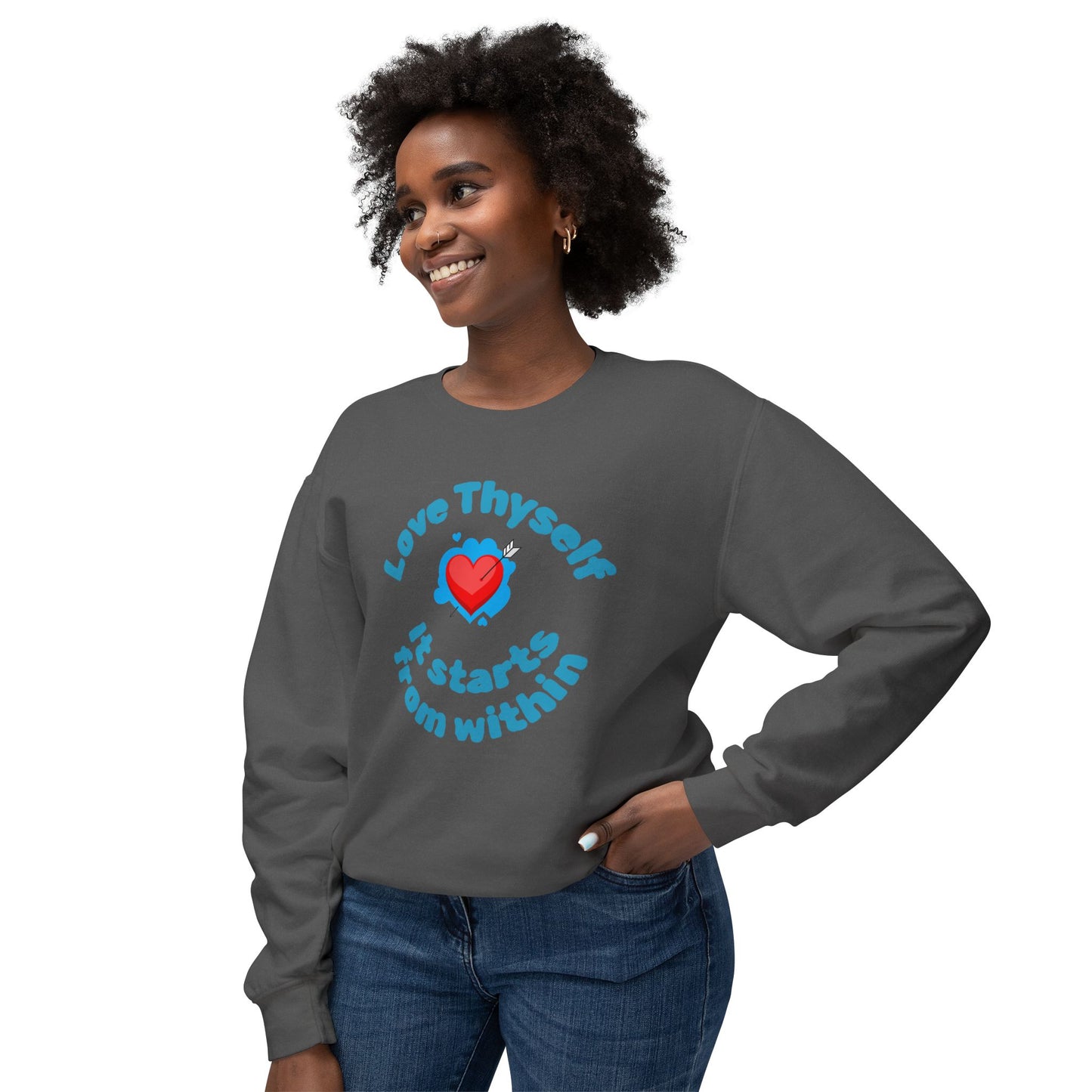 Love Thyself Unisex Lightweight Sweatshirt