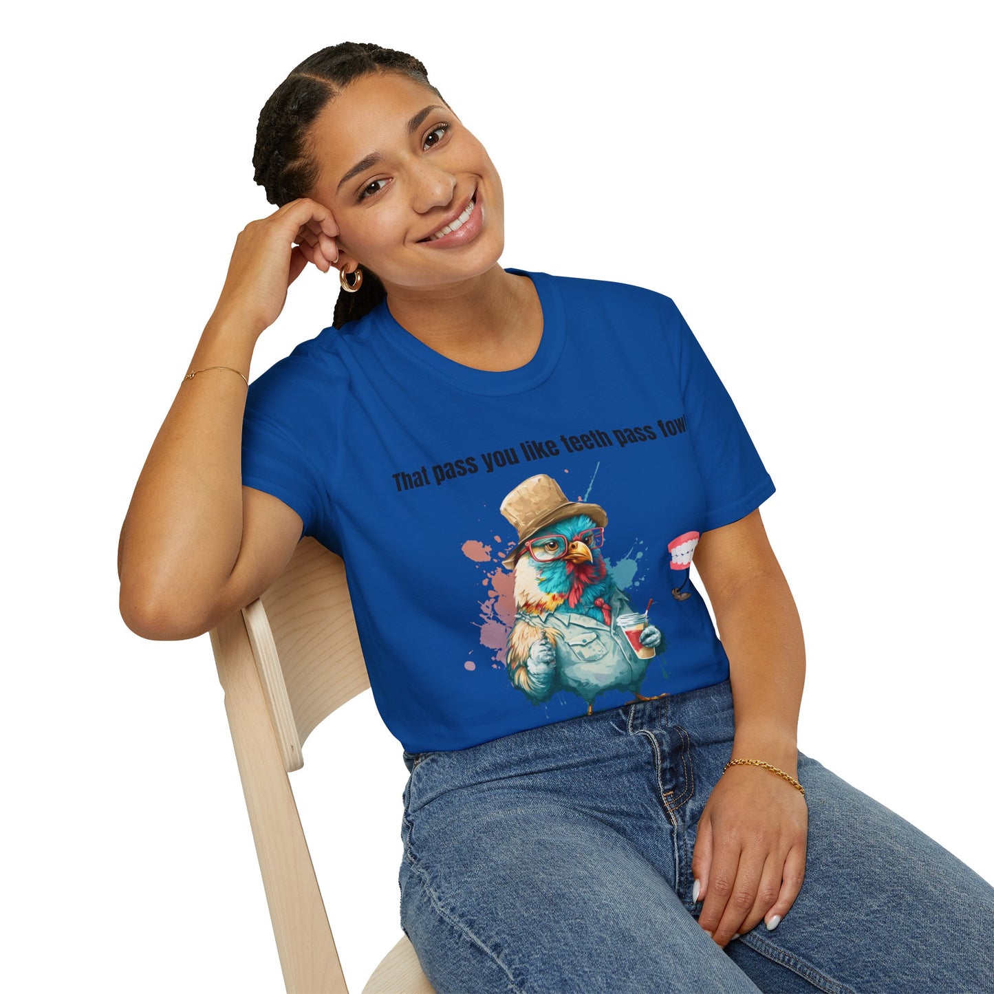 Teeth Pass Fowl Softstyle T-Shirt