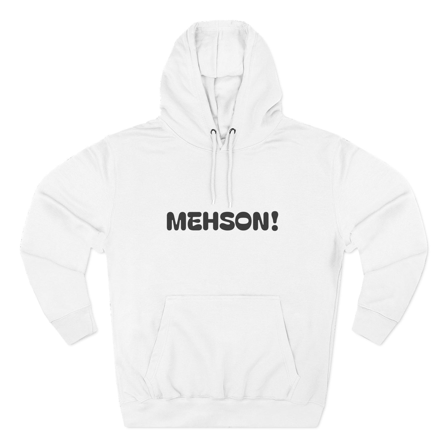 Playful Fleece Hoodie with Witty Text - Mehson!