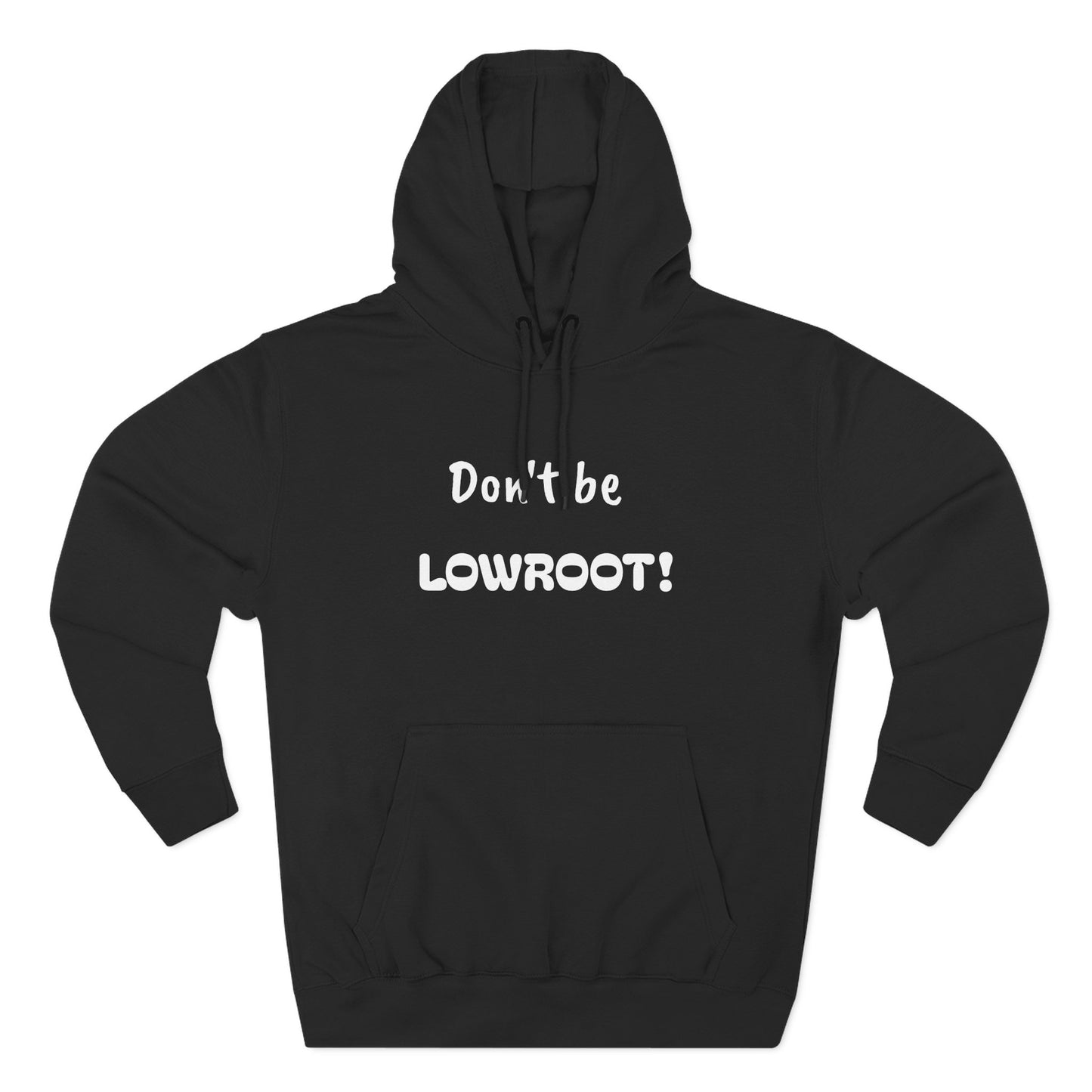 Playful Fleece Hoodie with Witty Text - Lowroot!