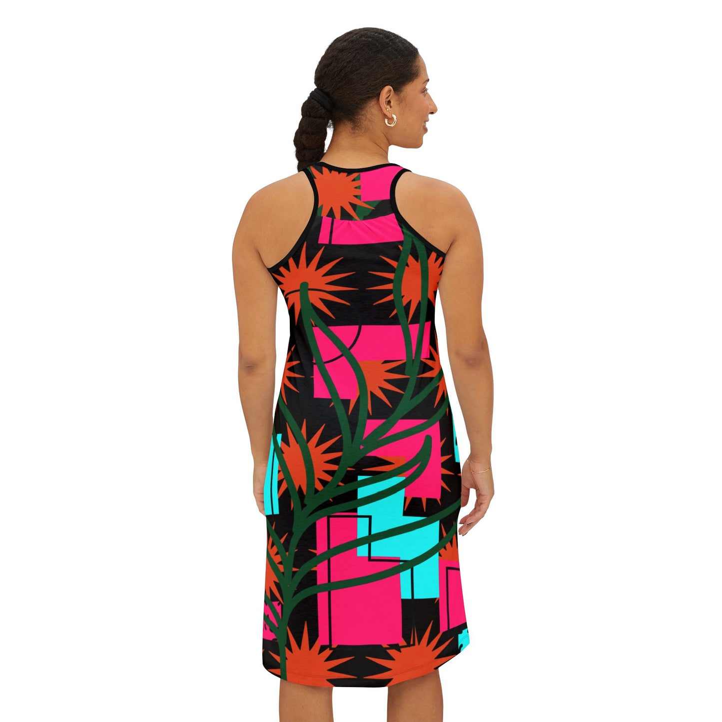 Tropical Print Racerback Dress B