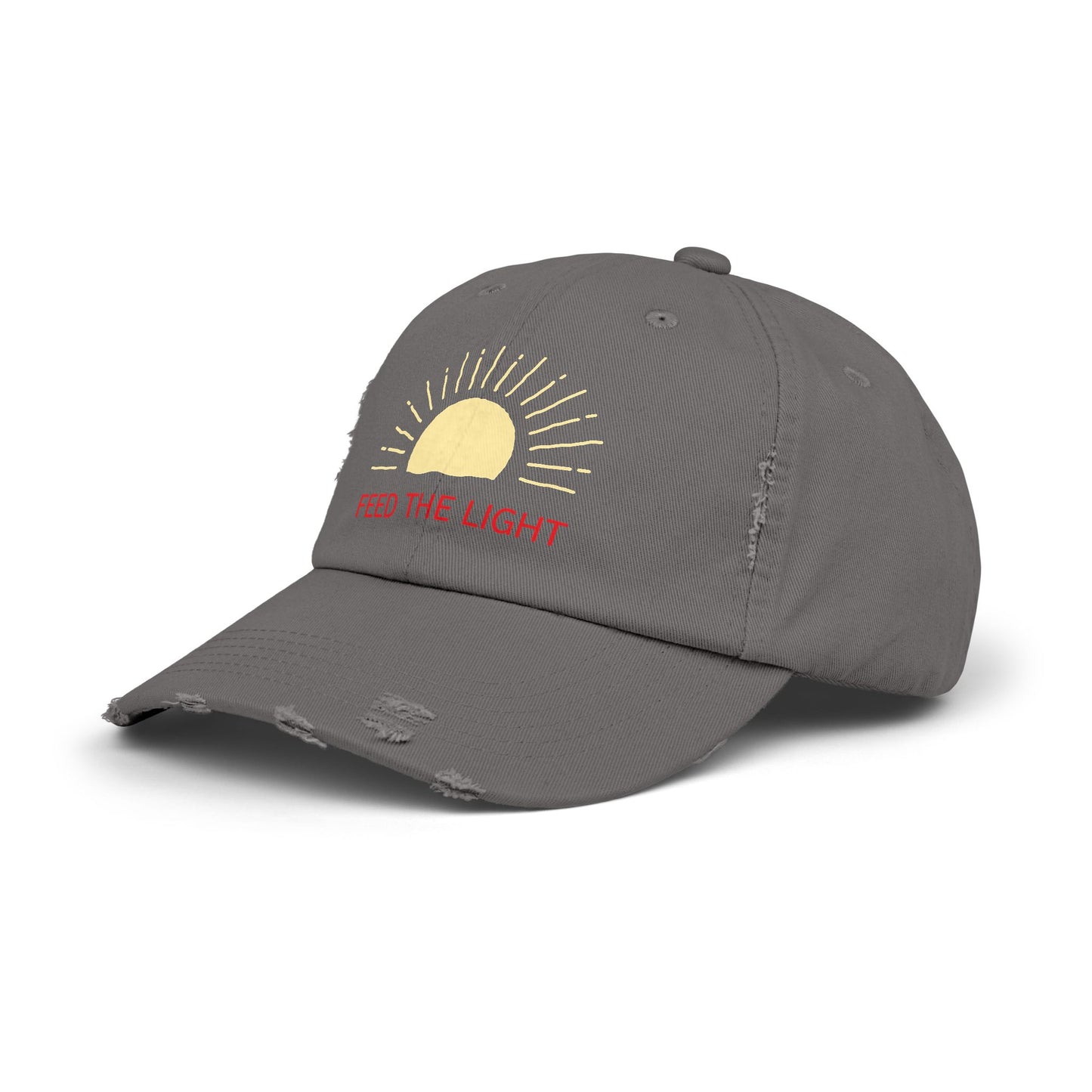 Feed The Light Unisex Distressed Cap