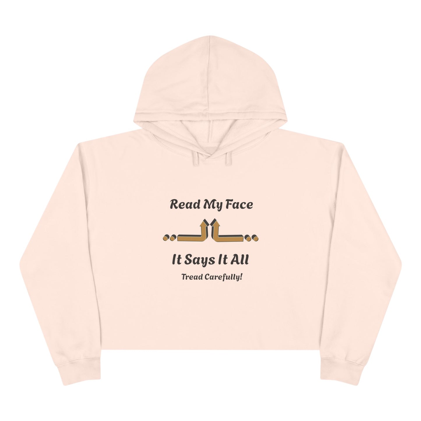 Read My Face Crop Hoodie