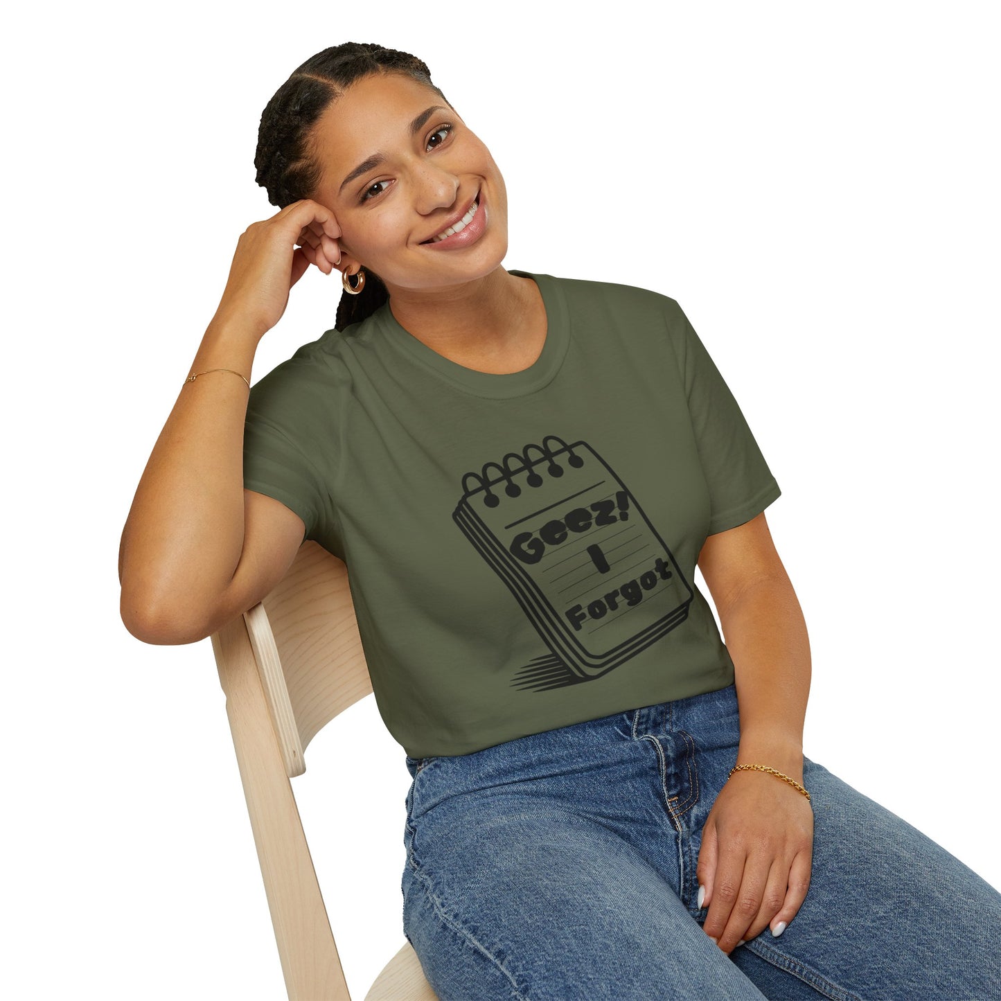 Funny Reminder Unisex Softstyle Tee for Forgetful Friends, Everyday Humor Shirt