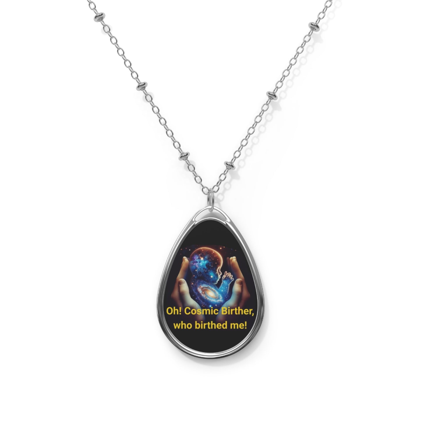 Cosmic Birther Oval Necklace