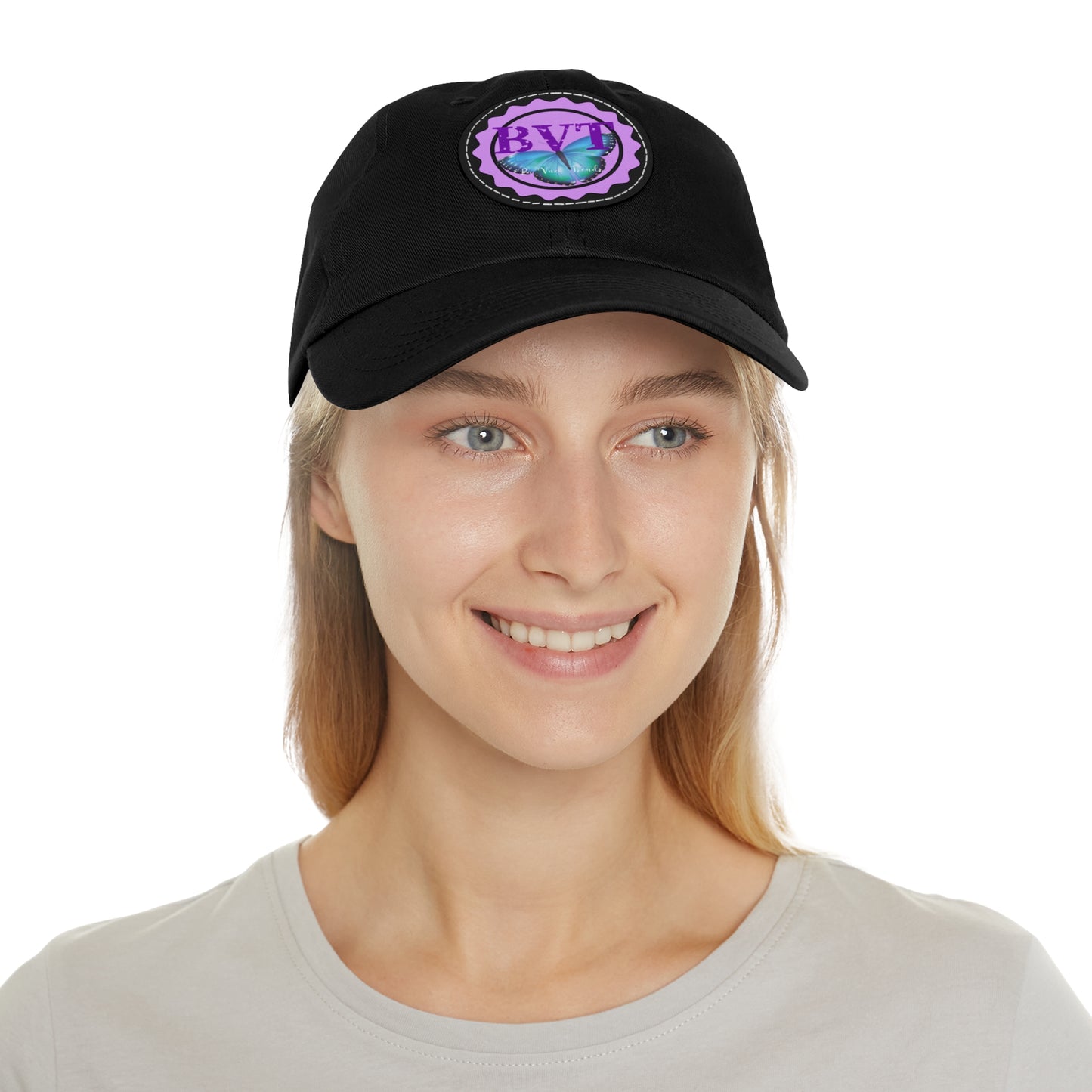 Ba Vuzi Trends Hat Leather Patch (Rd)