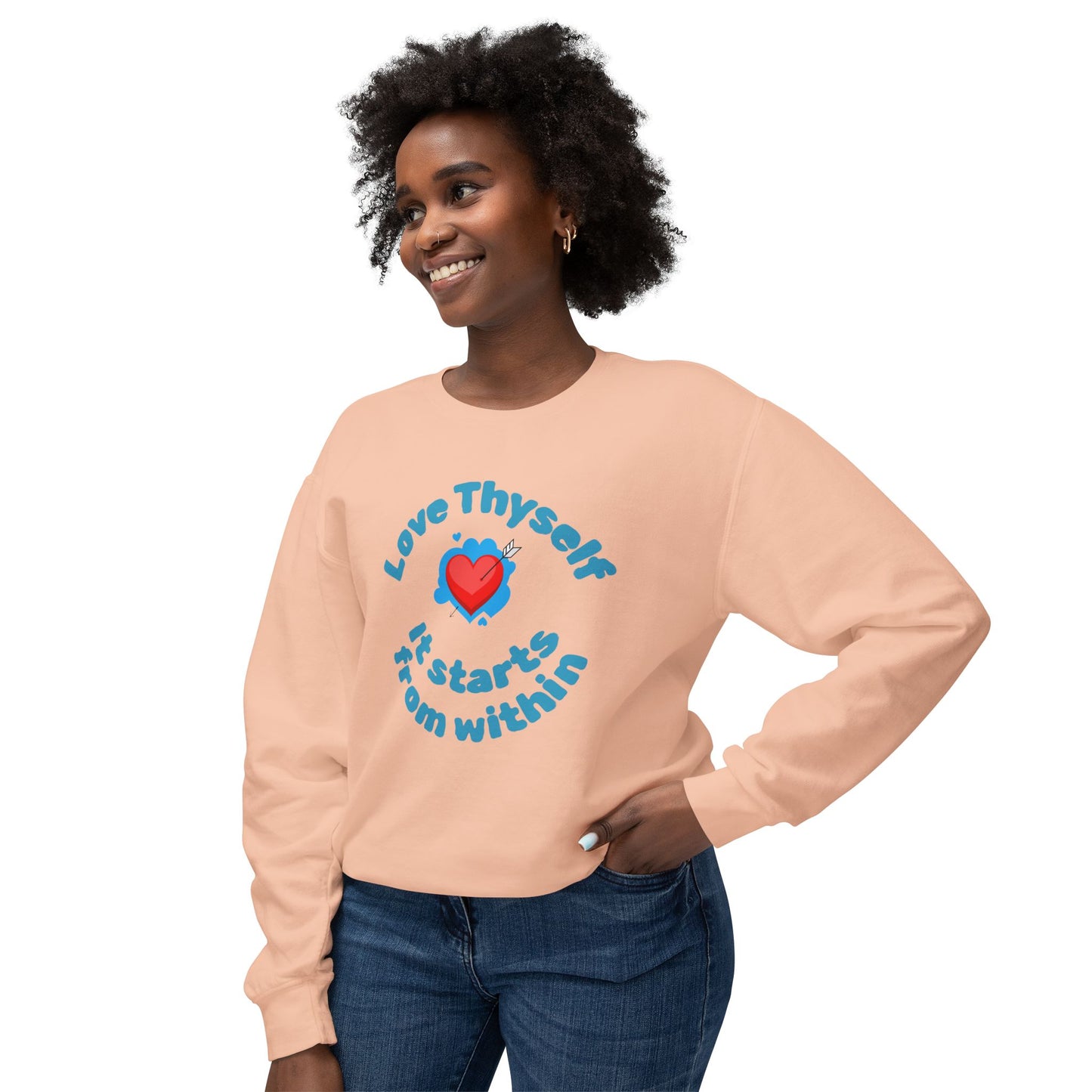 Love Thyself Unisex Lightweight Sweatshirt