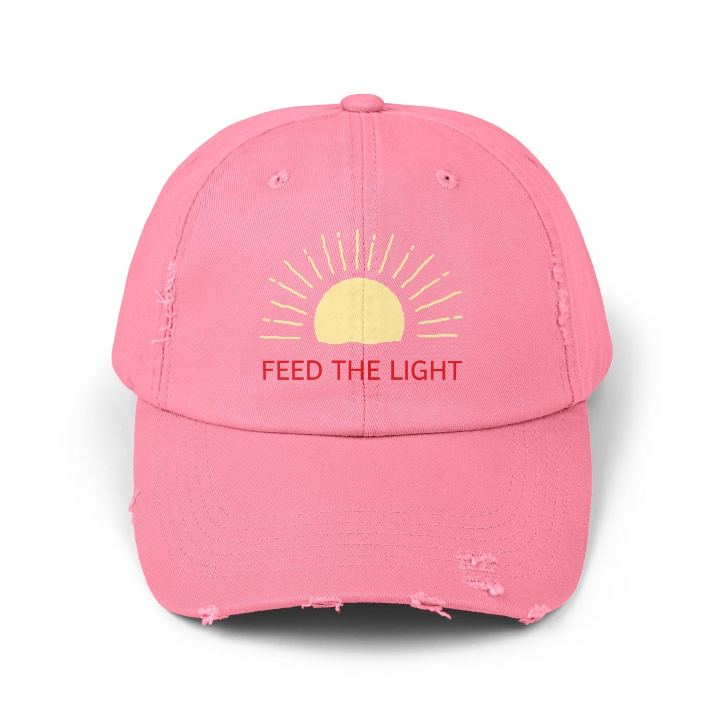 Feed The Light Unisex Distressed Cap