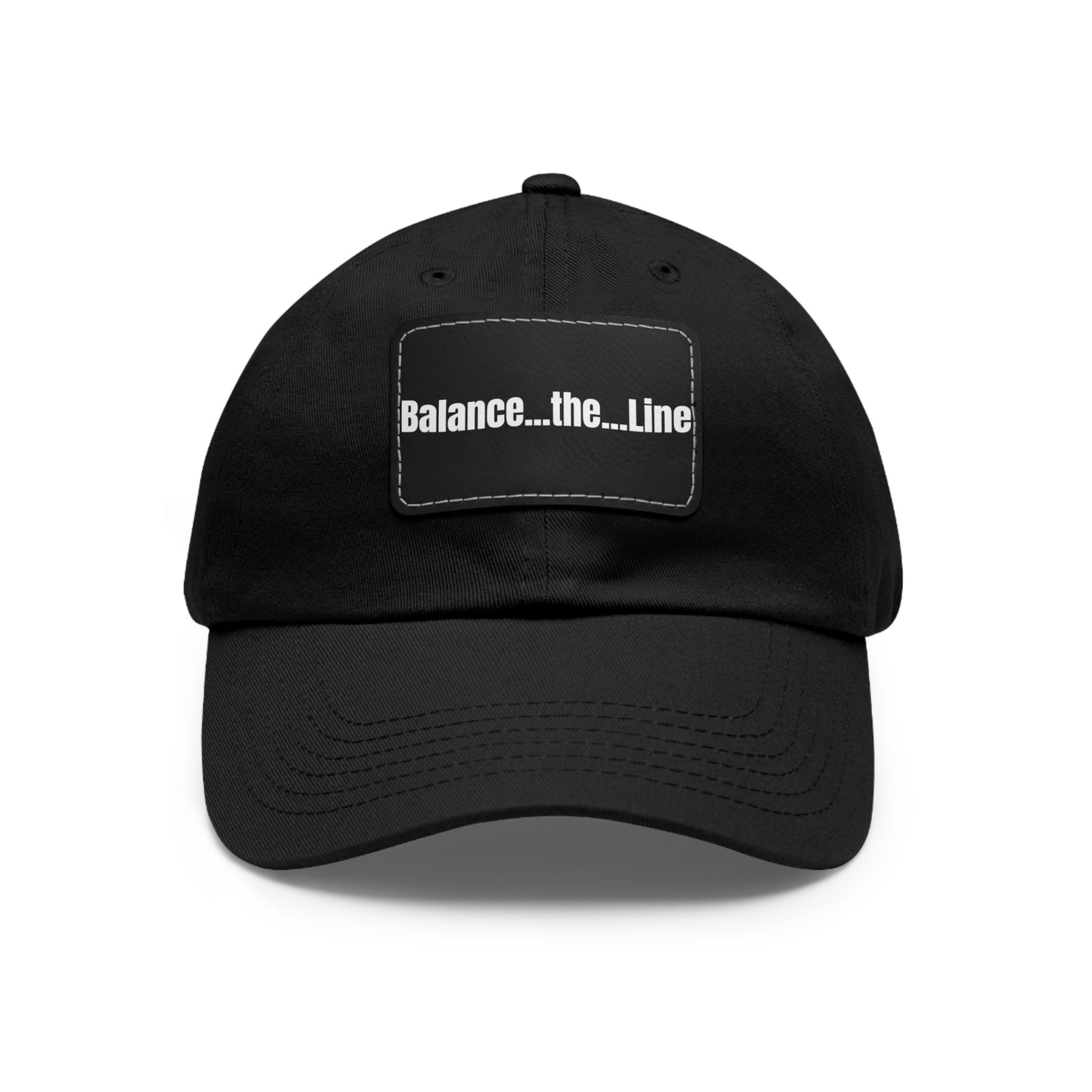 Balance the Line Dad Hat Leather Patch (RB)