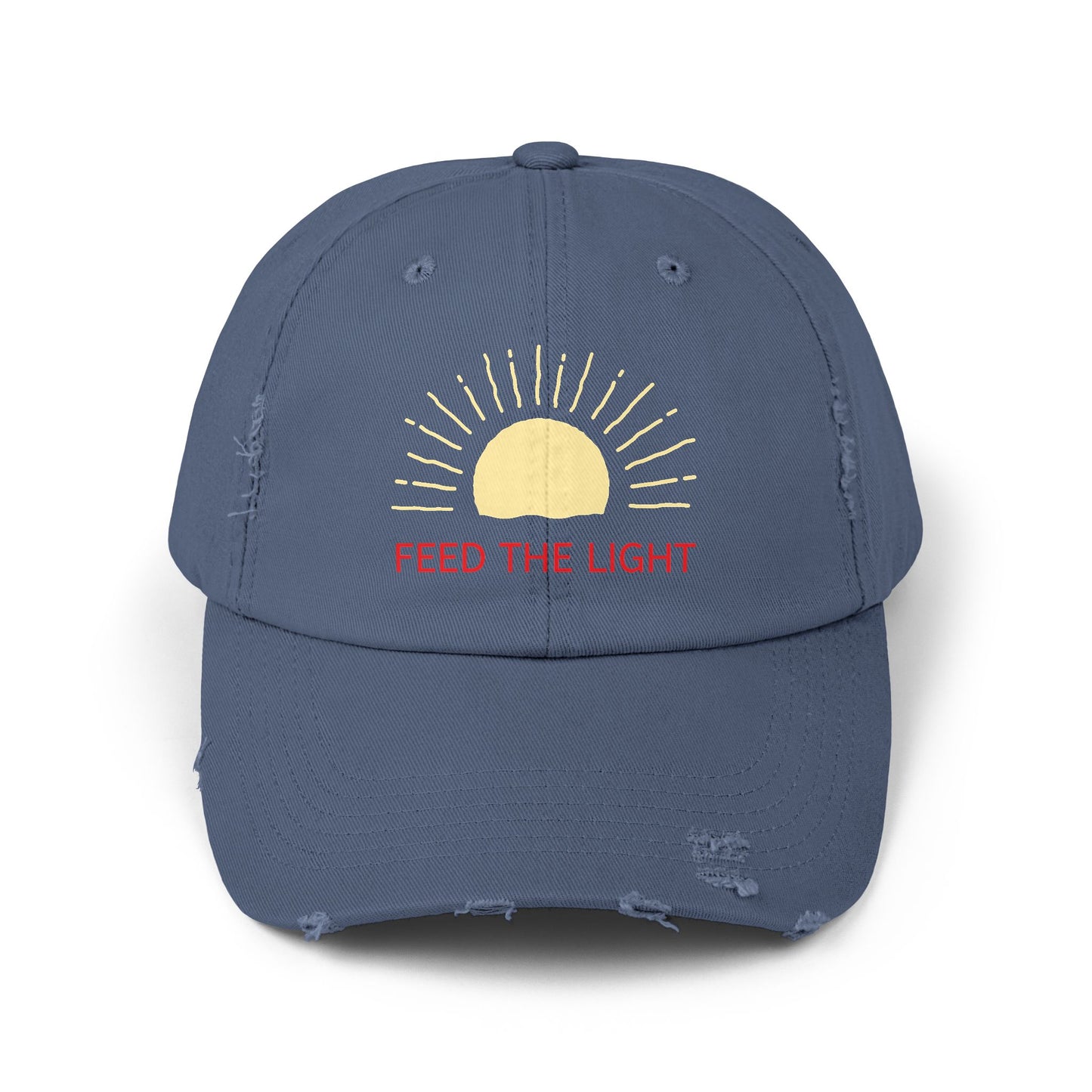 Feed The Light Unisex Distressed Cap
