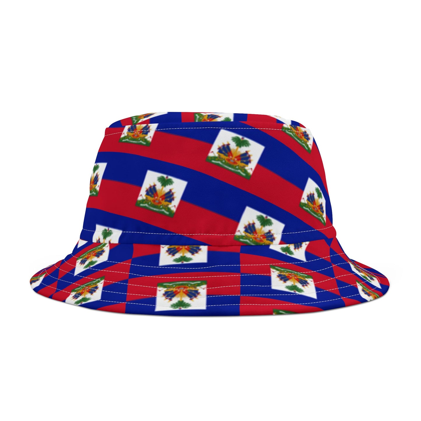 Haiti Hat Lg Patterned Bucket