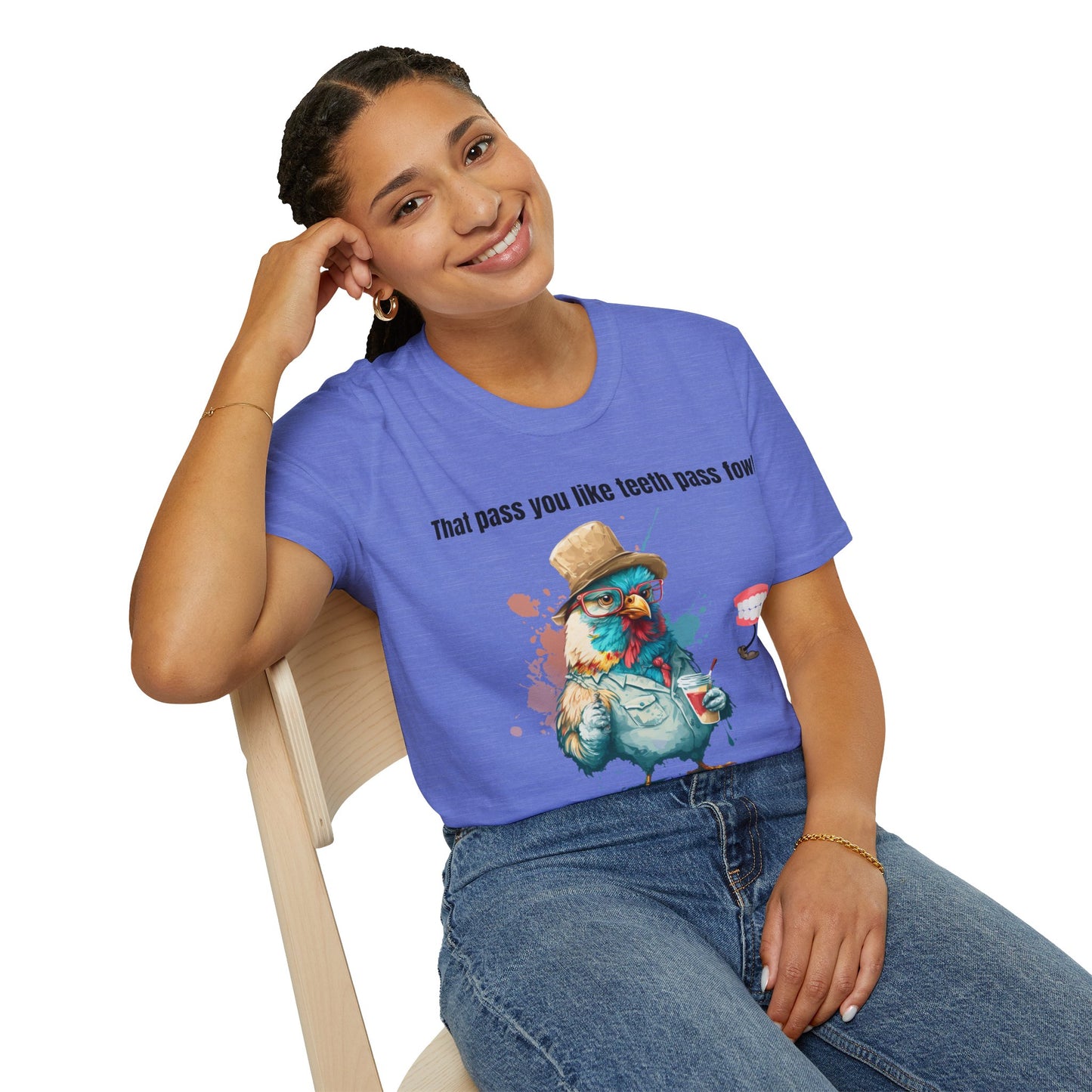 Teeth Pass Fowl Softstyle T-Shirt