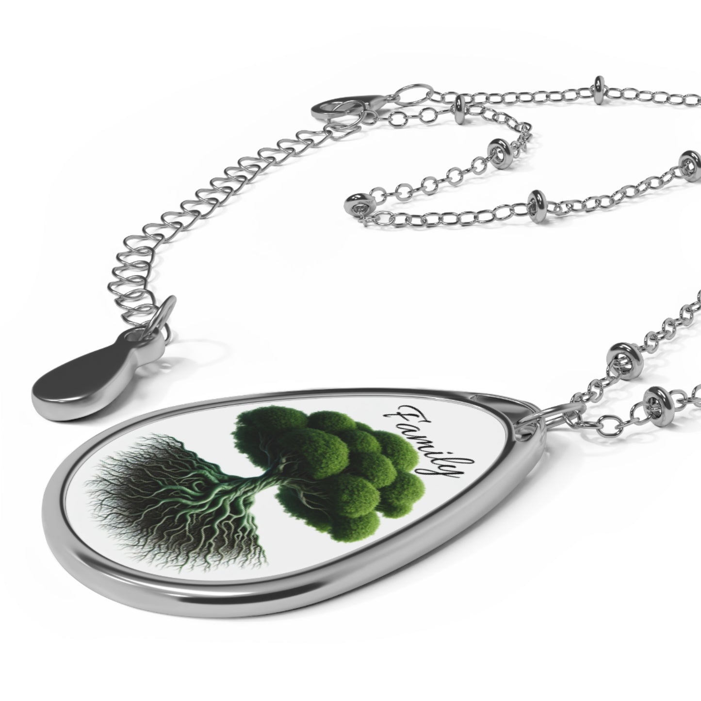 Family Tree Oval Necklace