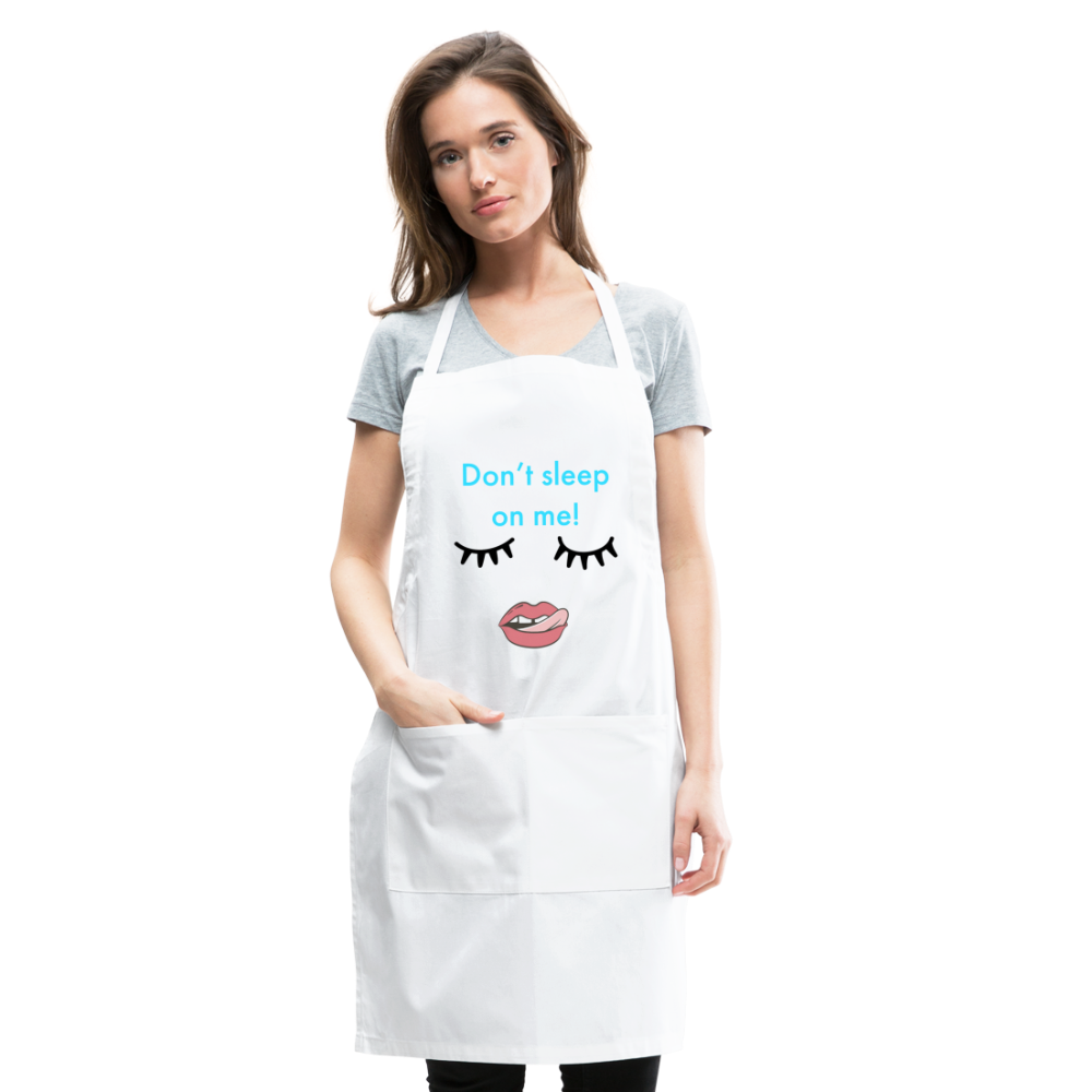 Don't Sleep Adjustable Apron - white