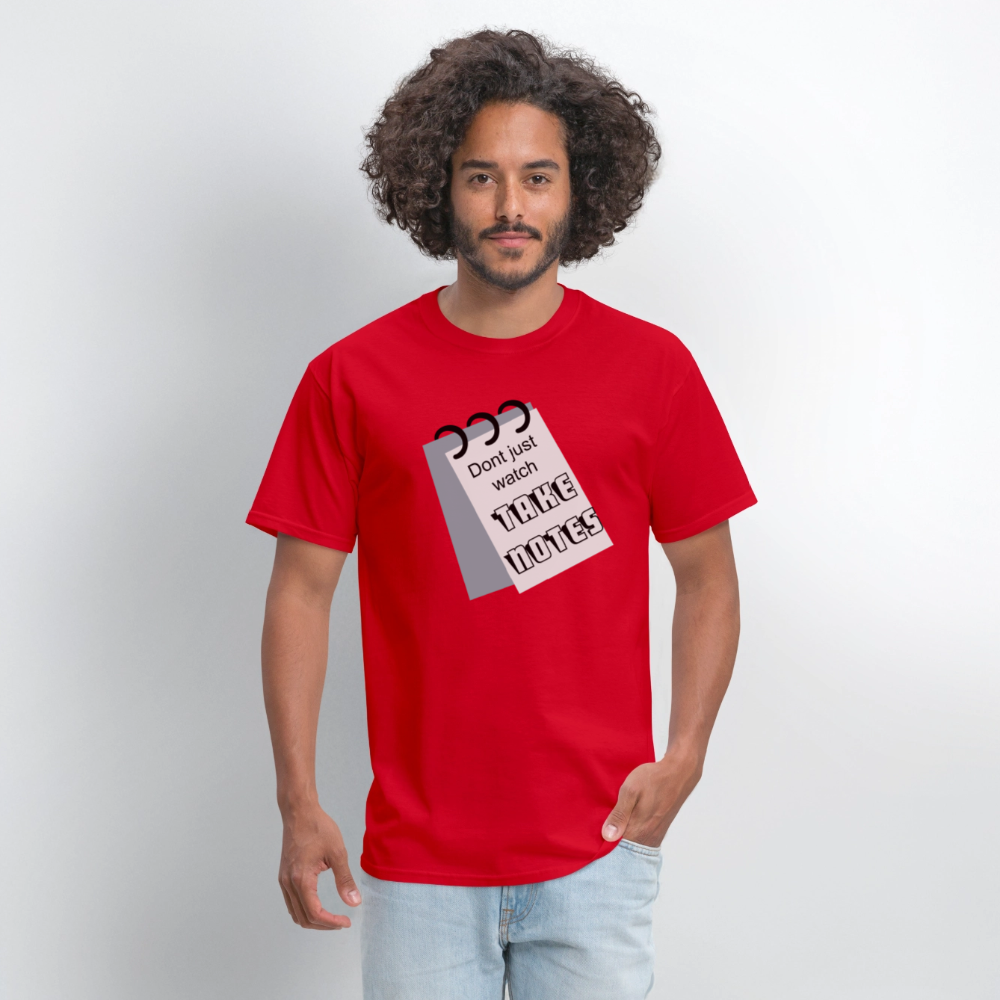 Take Notes T-shirt - red
