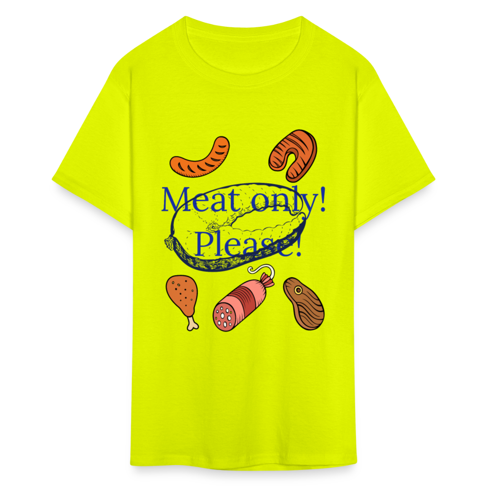 Meat Only! Unisex Classic T-Shirt - safety green
