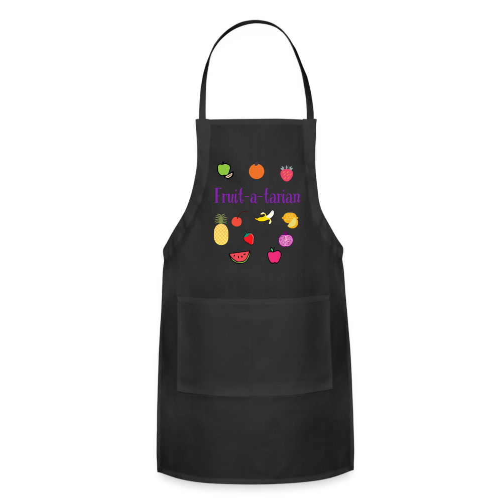 Fruit-a-tarian Adjustable Apron - black