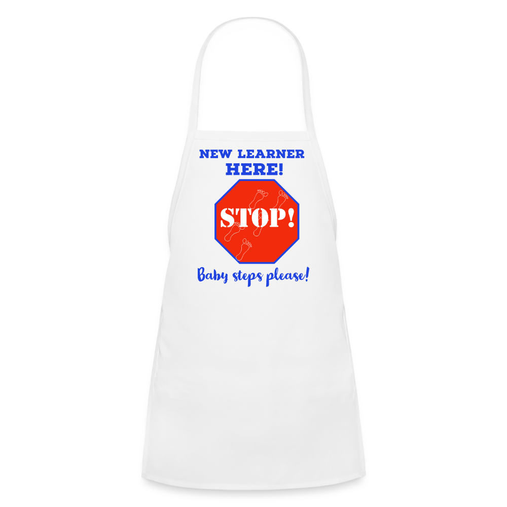 New Learners Kids' Apron - white