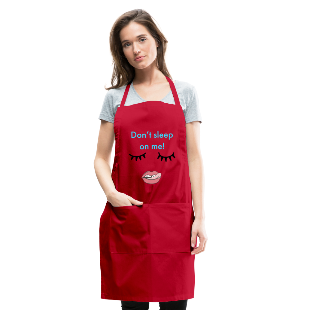 Don't Sleep Adjustable Apron - red