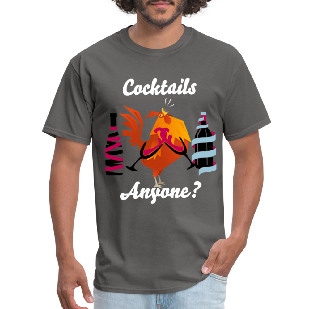 Cock Tails T-Shirt - charcoal