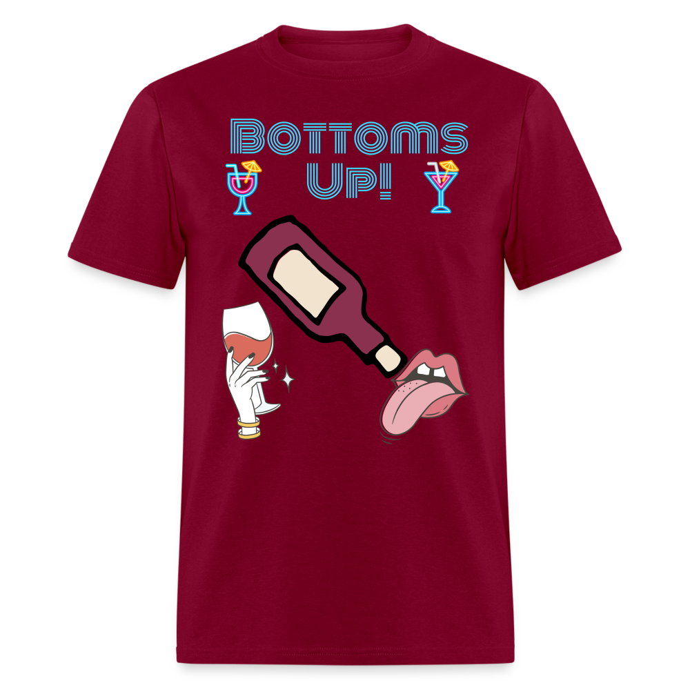 Bottoms Up T-Shirt - burgundy