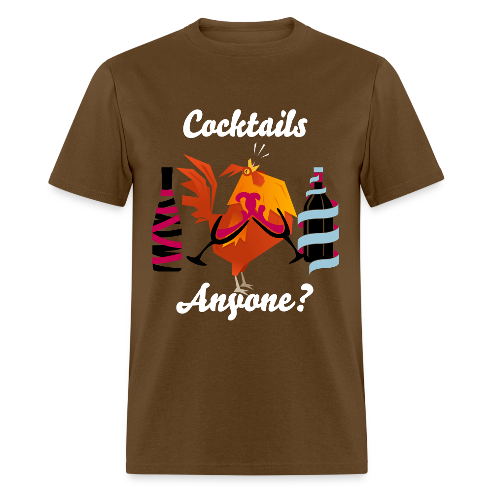 Cock Tails T-Shirt - brown
