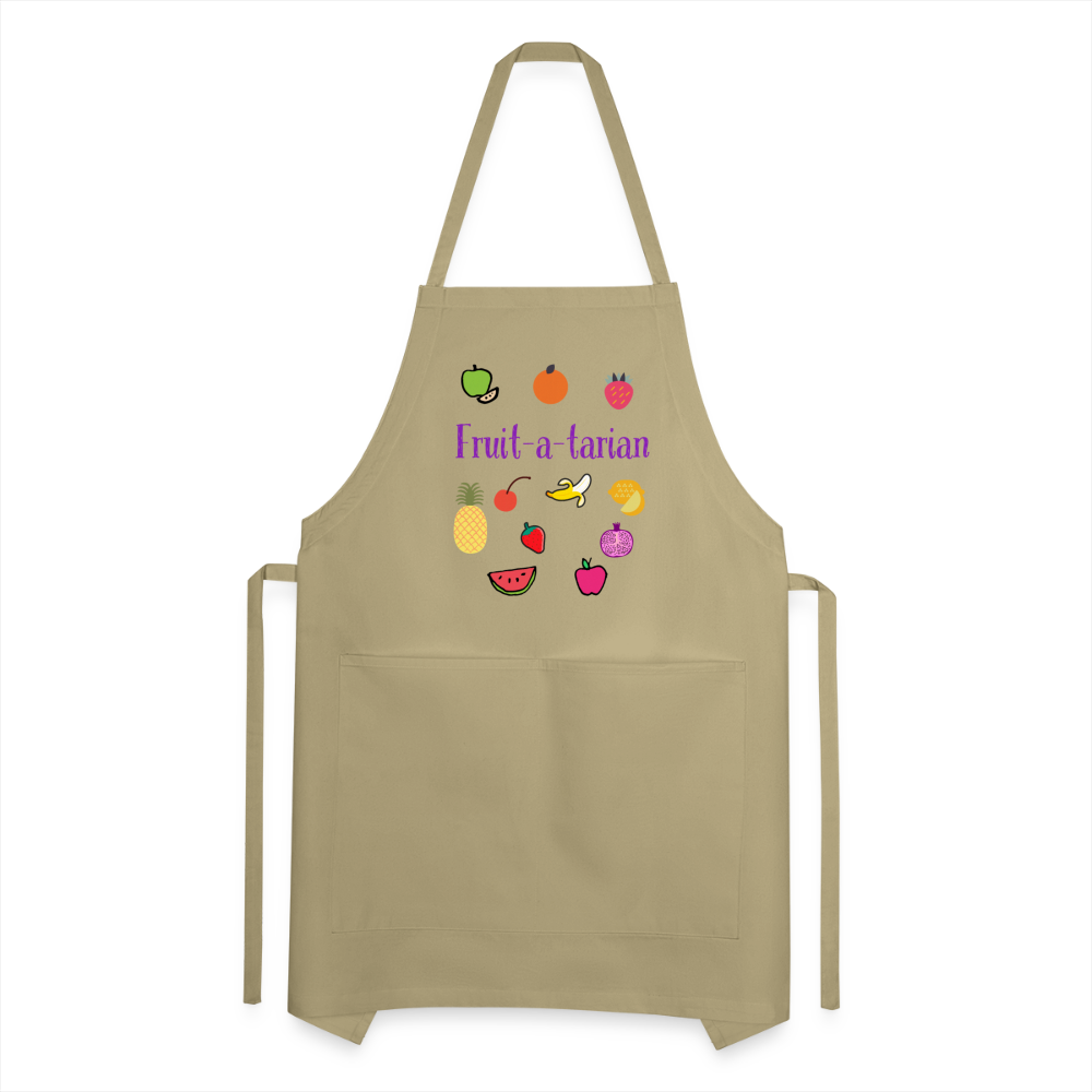 Fruit-a-tarian Adjustable Apron - khaki