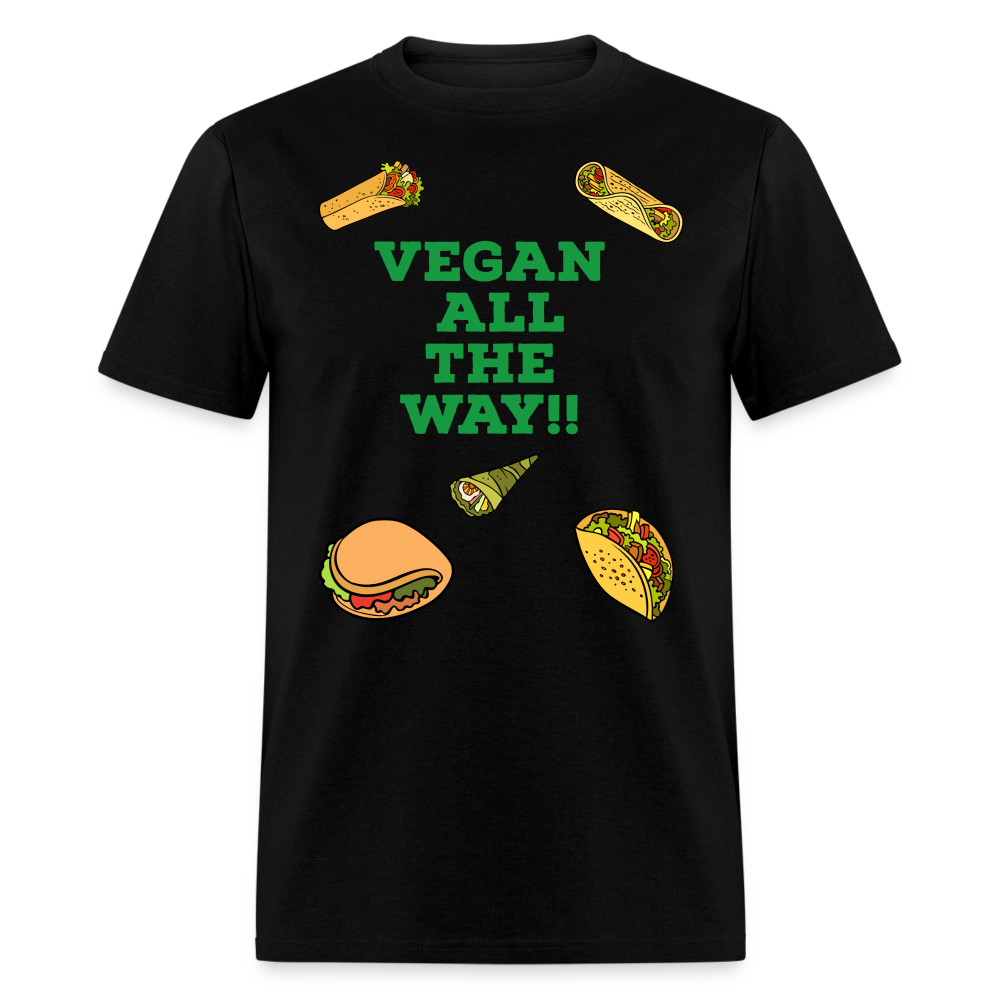 Vegan All The Way T-Shirt - black