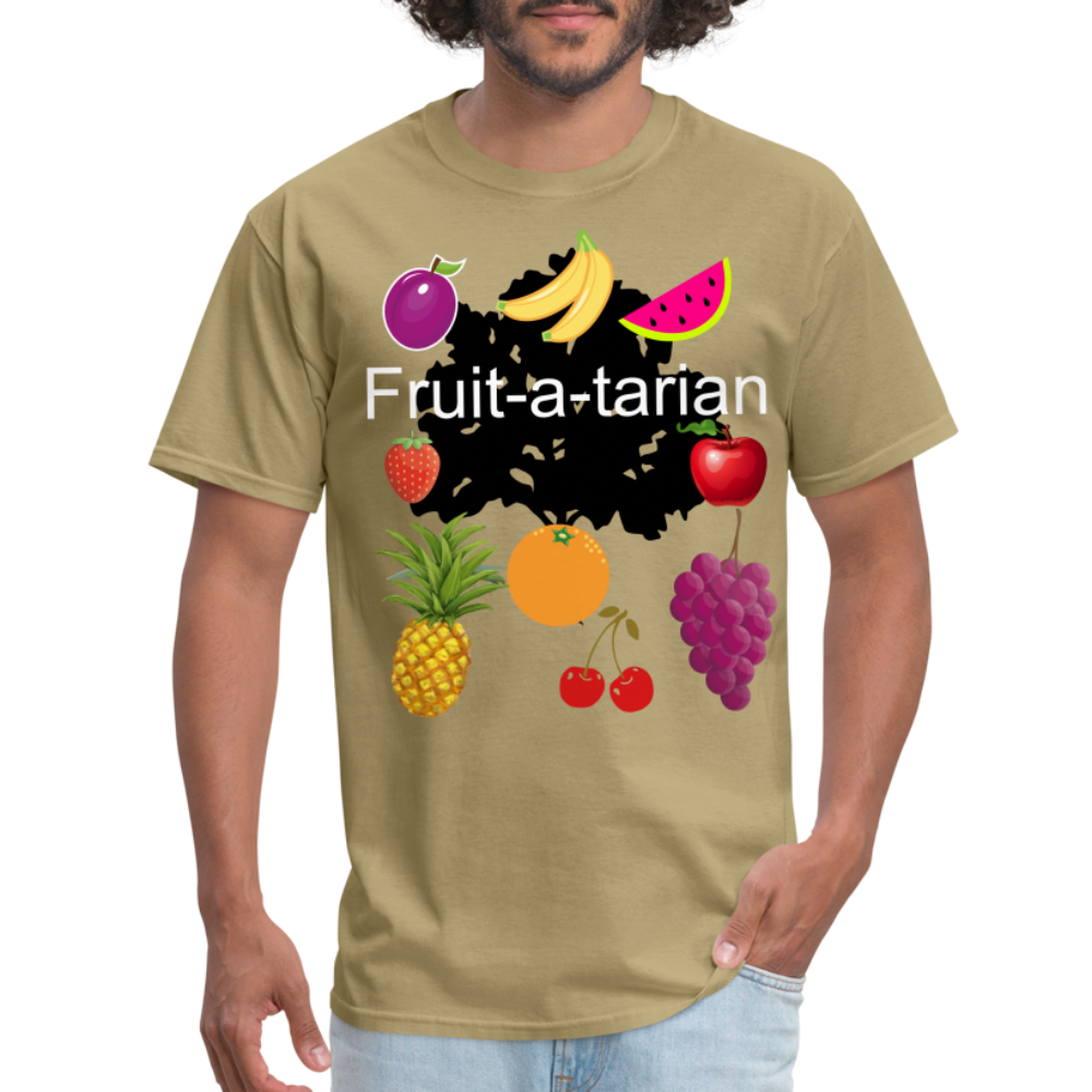 Fruit-a-tarian T-shirt - khaki