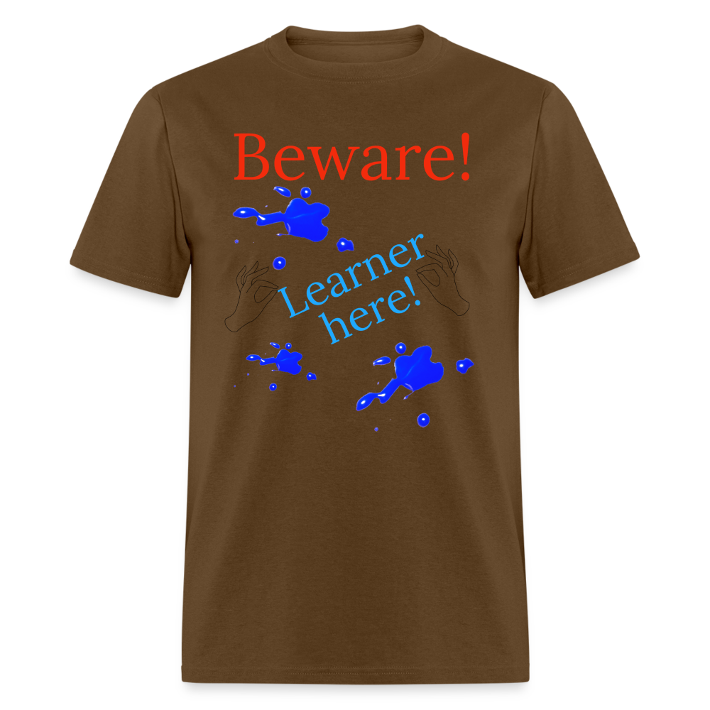 Learner Warning T-Shirt - brown