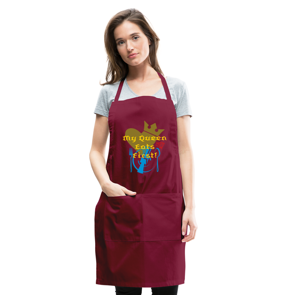 My Queen Adjustable Apron - burgundy