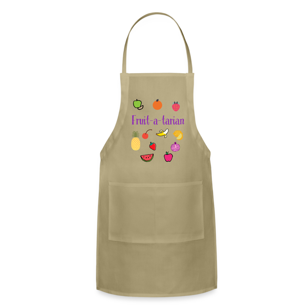 Fruit-a-tarian Adjustable Apron - khaki