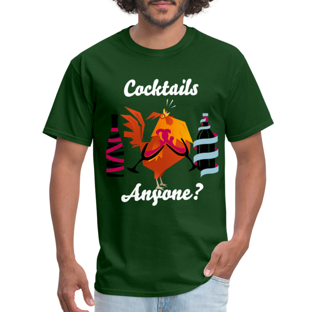Cock Tails T-Shirt - forest green
