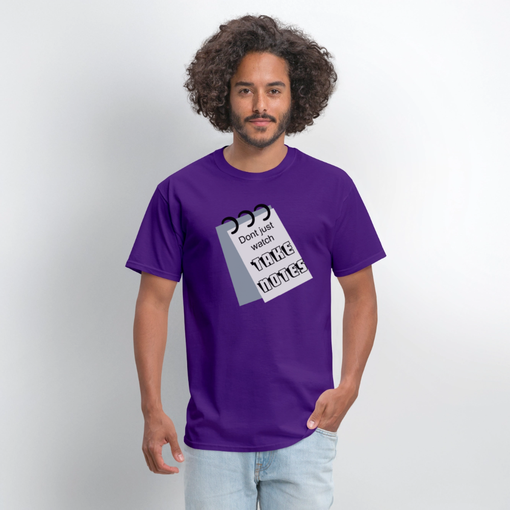 Take Notes T-shirt - purple