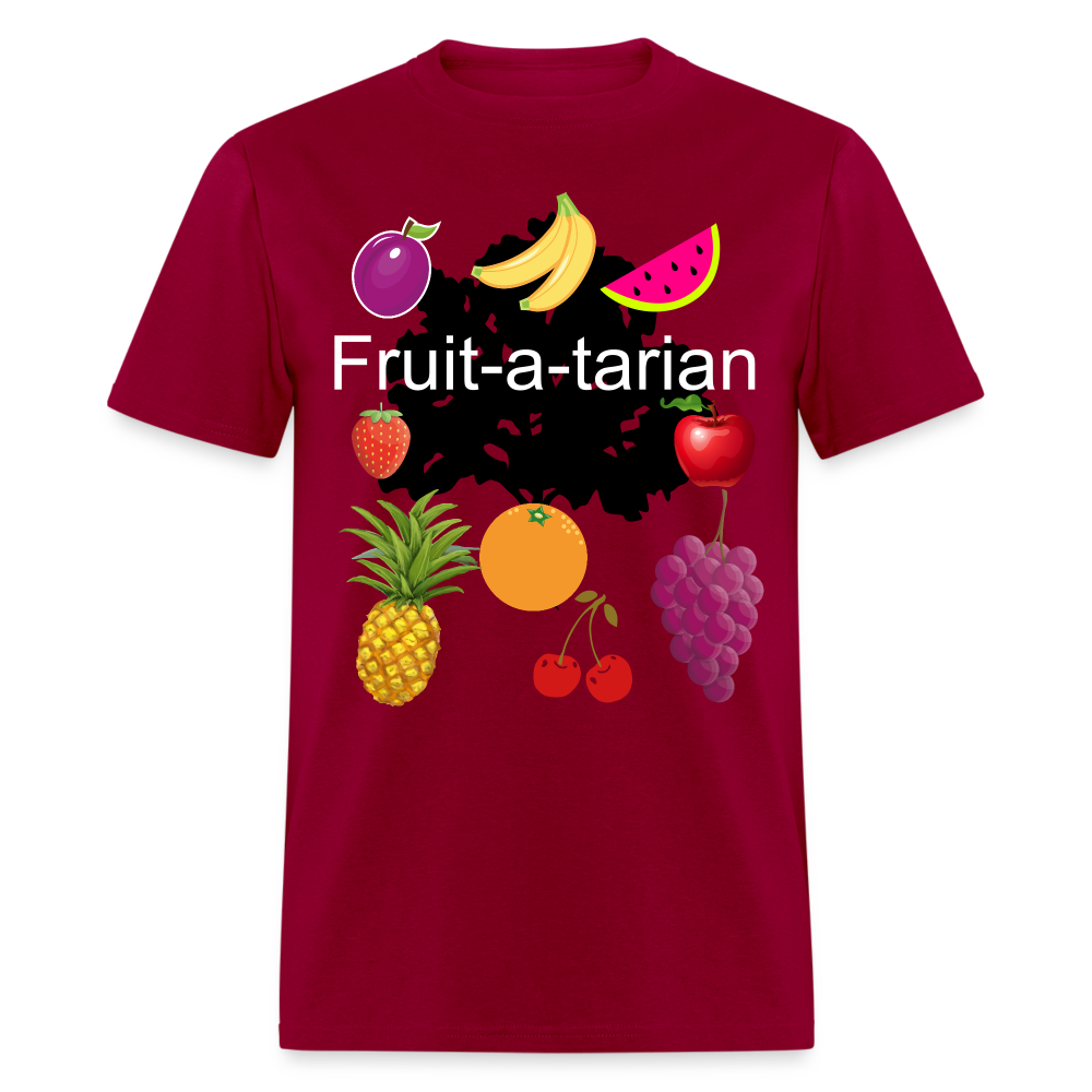 Fruit-a-tarian T-shirt - dark red