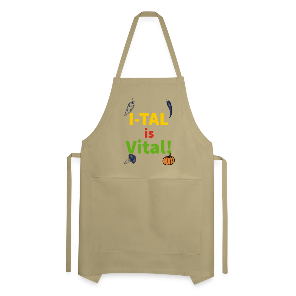 I-tal Is Vital Adjustable Apron - khaki