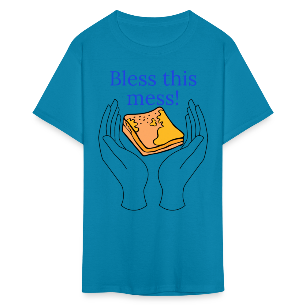 Bless This Mess T-Shirt - turquoise