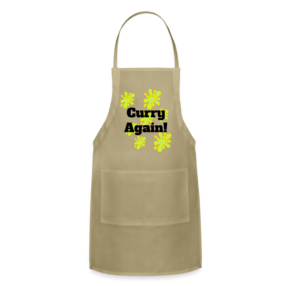 Curry Again! Adjustable Apron - khaki