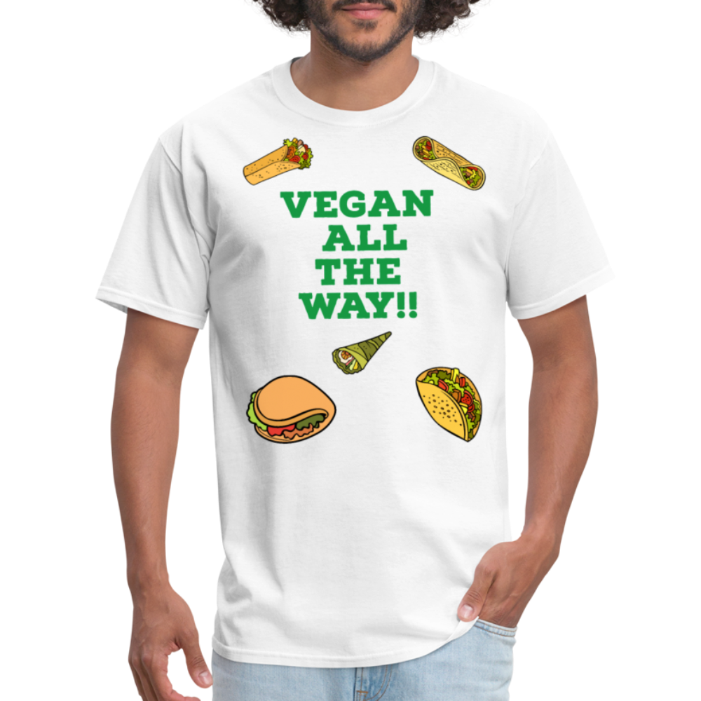 Vegan All The Way T-Shirt - white
